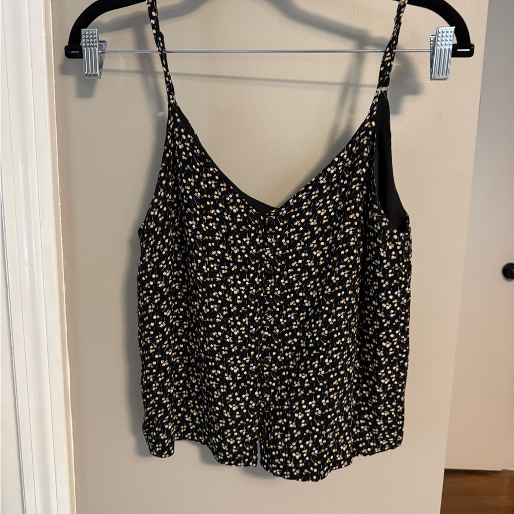 Floral Black Women's Top